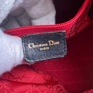 DIOR ディオール レディディオール ミディアム カナージュ  ハンドバッグ 黒 A-14122