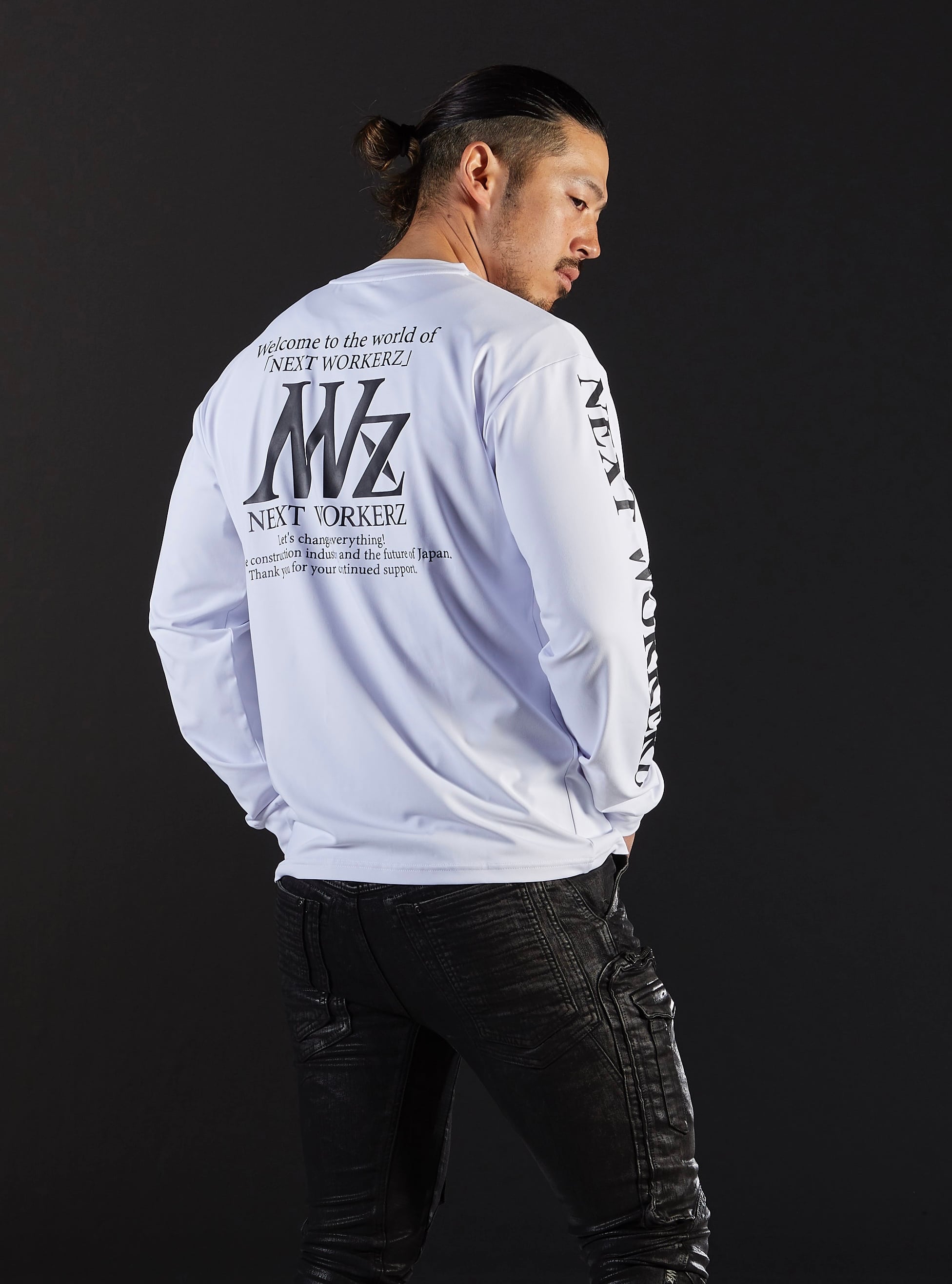 ネクロン　引退品 NWZ 2025新作 長袖Tシャツ【WHITE】 | NEXTWORKERZ STORE