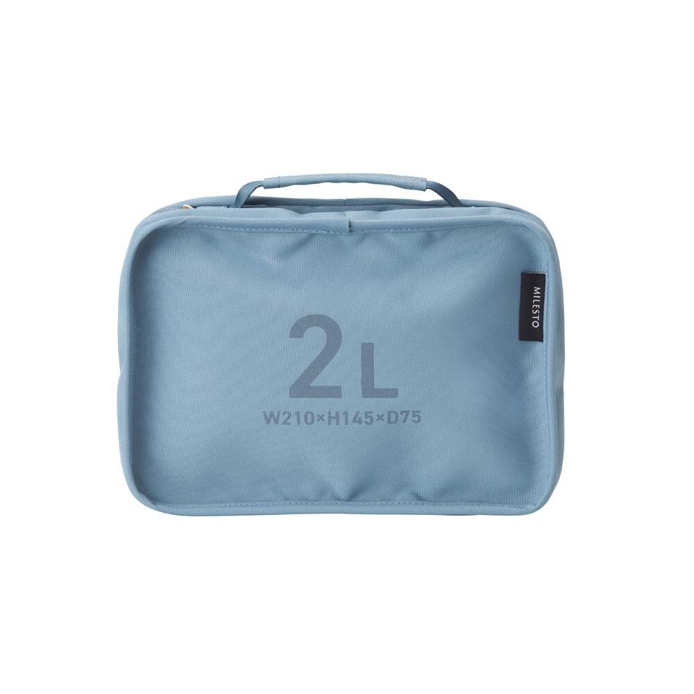 MILESTO ミレスト ハンギング オーガナイザー 2L ブルーグレー MLS909 / 収納 バスルーム トラベル 旅行 バッグインバッグ