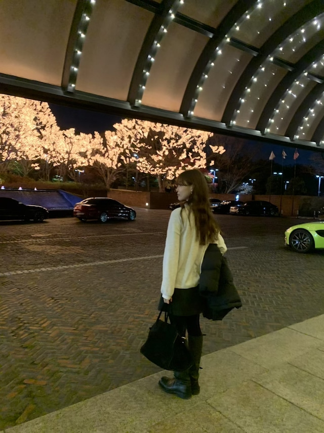 (予約) LIFFEY / Angora boxy pola blouse 4color