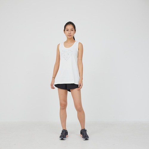 Ladys Heart Logo Tank top (white)