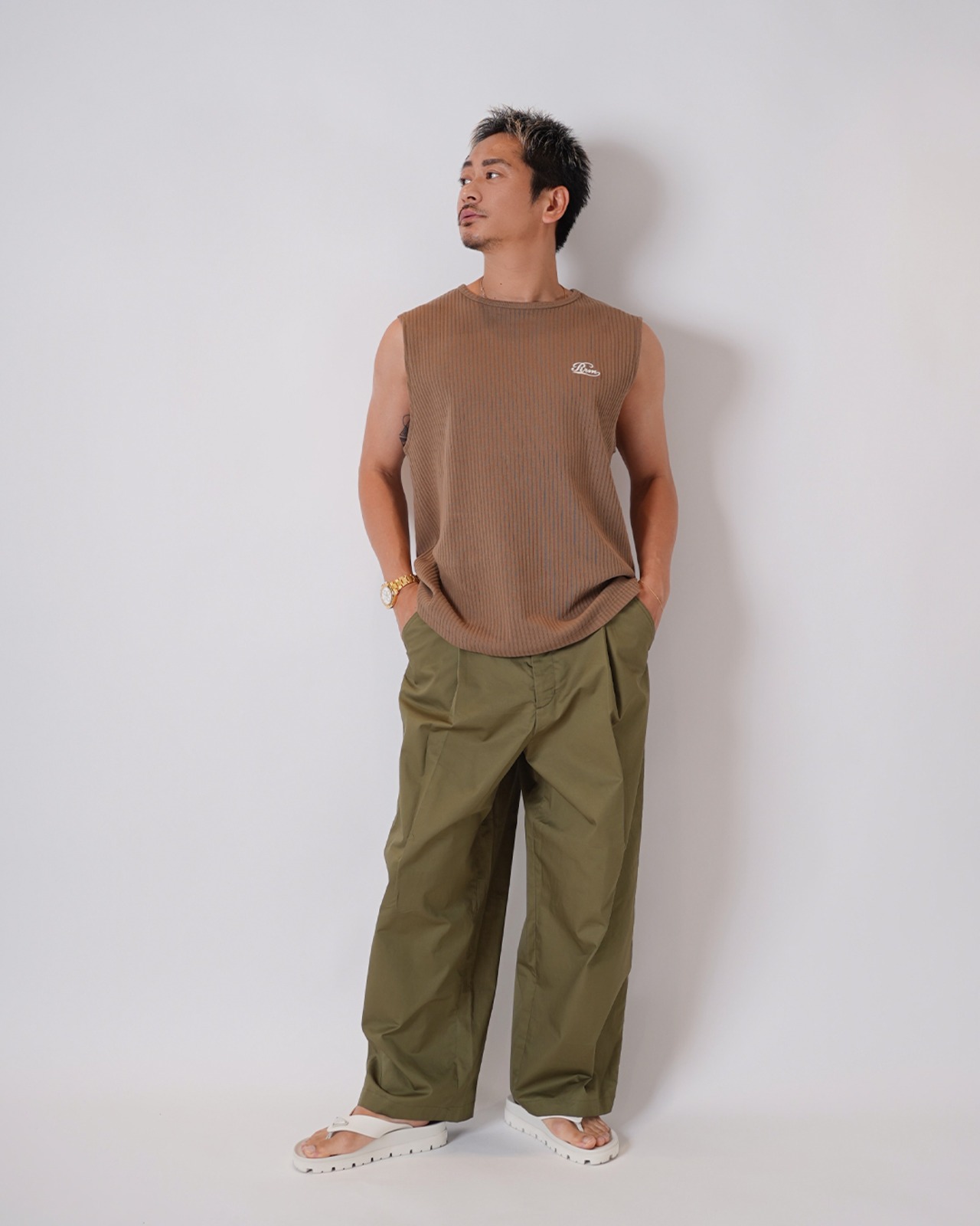 【#Re:room】RRM RIB NO SLEEVE［REC906］