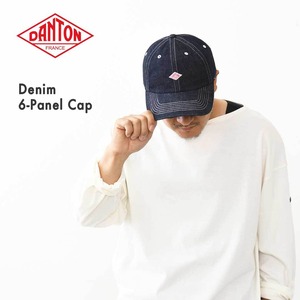 DANTON [ダントン] Denim 6-Panel Cap [DT-H0227YMN] デニム6パネルキャップ・6パネルキャップ・コットンキャップ・キャンプ・アウトドア・デニム地・MEN'S / LADY'S [2026AW]