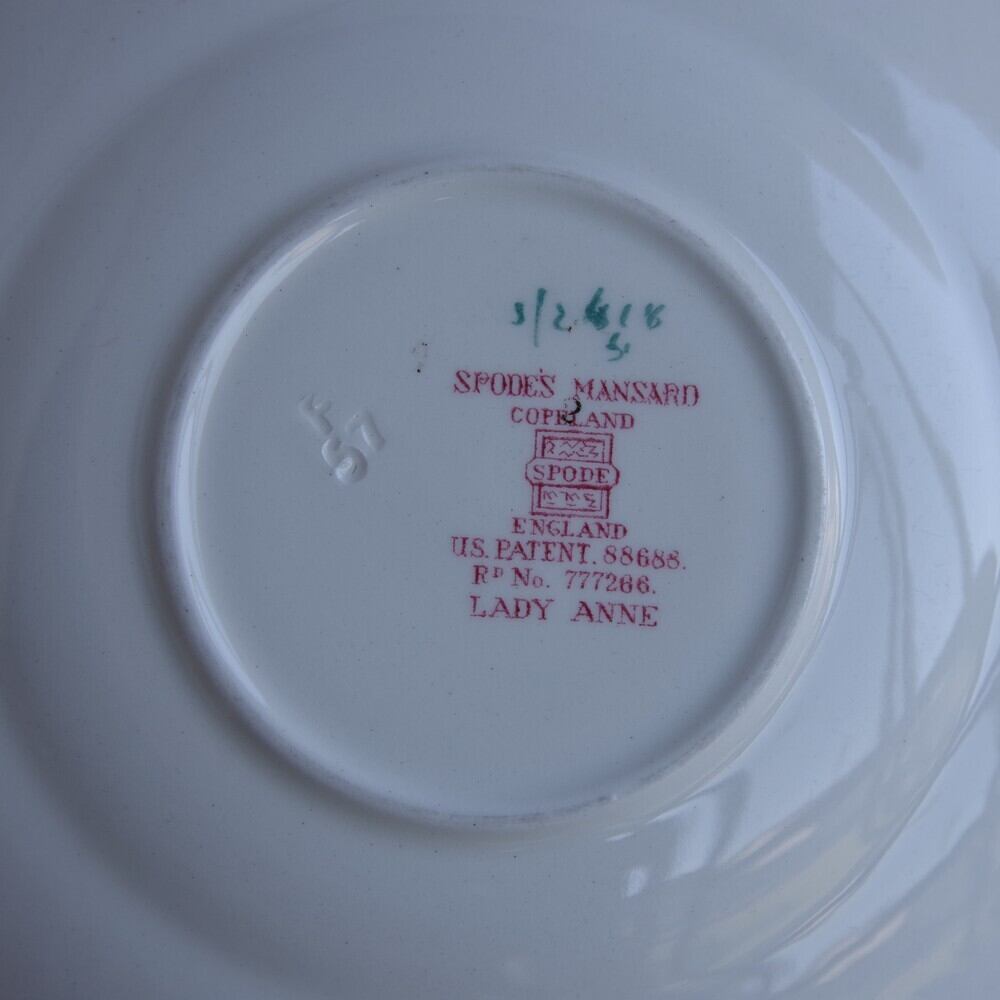 マドリの食器シリーズスポード   MANSARD   プレート6枚　皿　イギリス