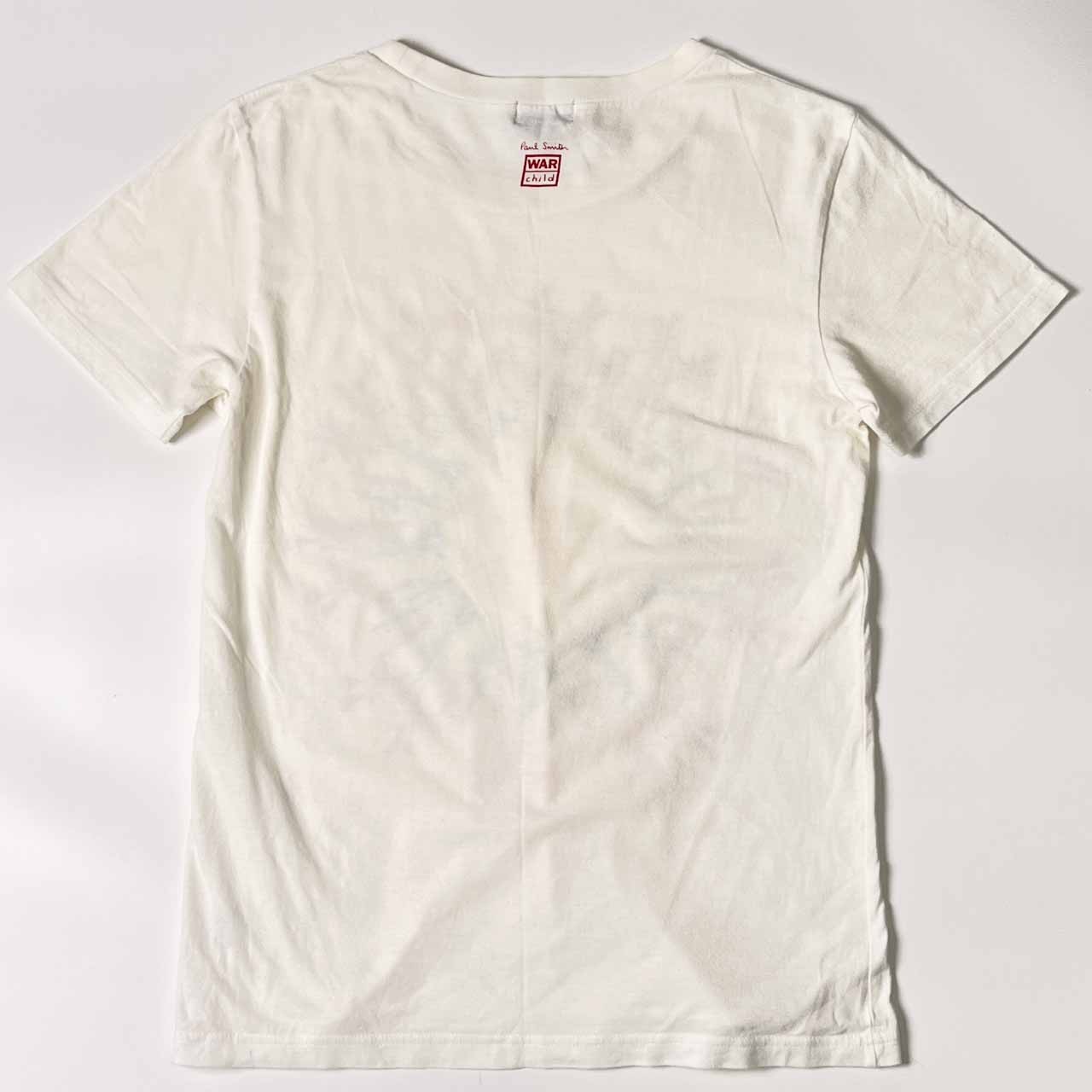 Paul Smith JEANS ポールスミス アート デザイン 半袖 Tシャツ M/ホワイト メンズ WAR child