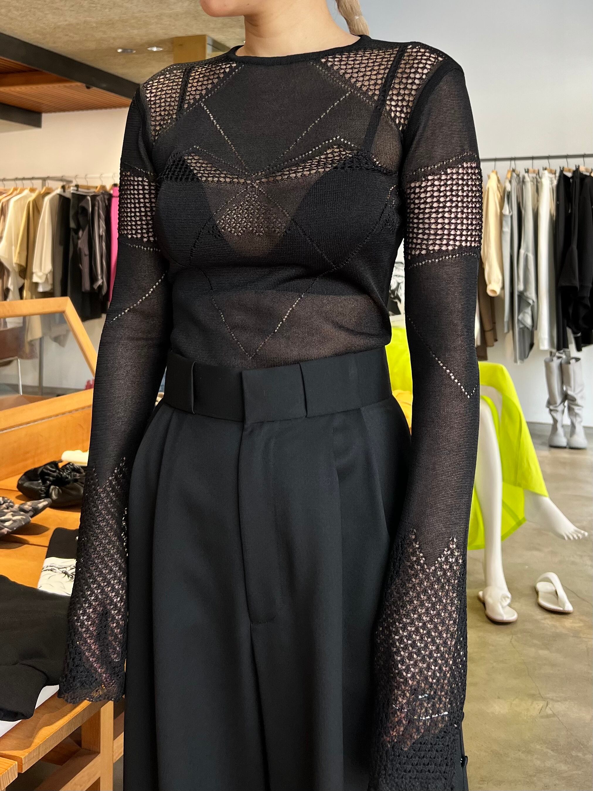 23SS】FETICO フェティコ / LACE KNIT BODYSUIT | TRENTオンライン 