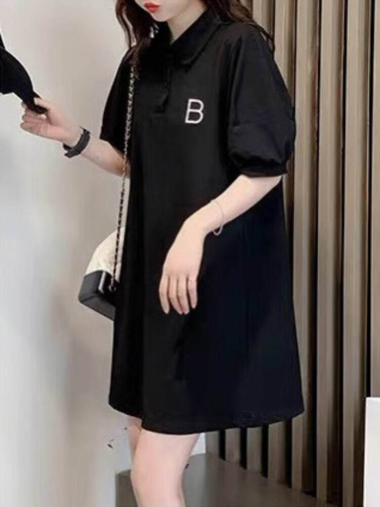 パフスリーブポロワンピース ゴルフウェア ミニ丈 ガーリー シンプル スポーティ 大きいサイズ 韓国 Ch3927 可愛い大きいサイズ韓国 レディースファッション通販 Chulachula チュラチュラ