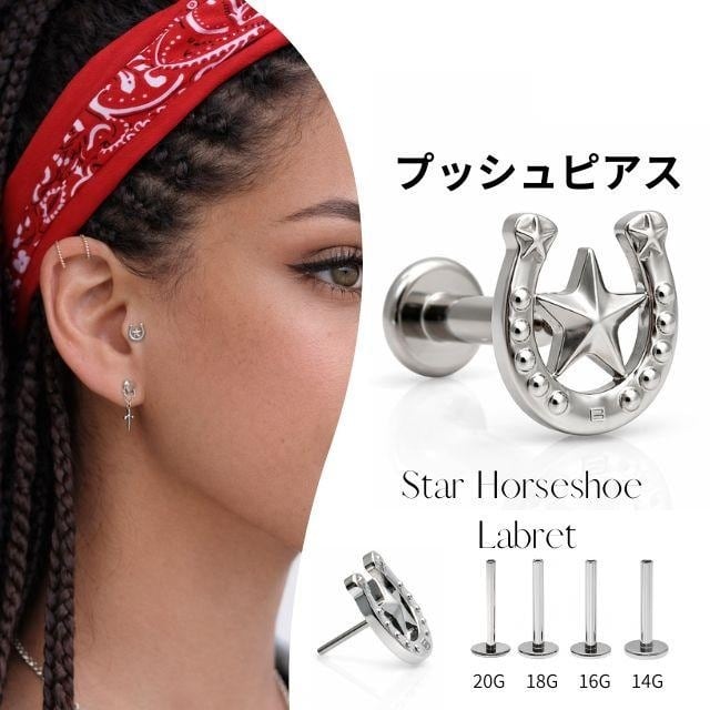 アナトメタル　ピアス　ポラリス　16mm 14G ANATOMETAL 限定商品/Limited Item ポラリスエンド HP ボディ