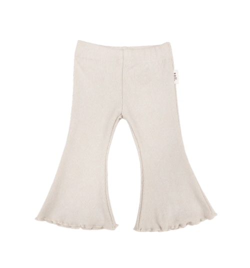 soll. the label　Ribbed Flares - Beige