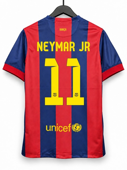 【お取り寄せ】FCバルセロナ ネイマール 2014-15 ホーム レトロ サッカーユニフォーム（レトロバージョン）