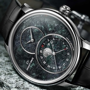 【JAQUET DROZ ジャケ・ドロー】GRANDE SECONDE MOON  SWISS SERPENTINITE グラン・セコンド ムーン（サーペンティナイト）／国内正規品 腕時計