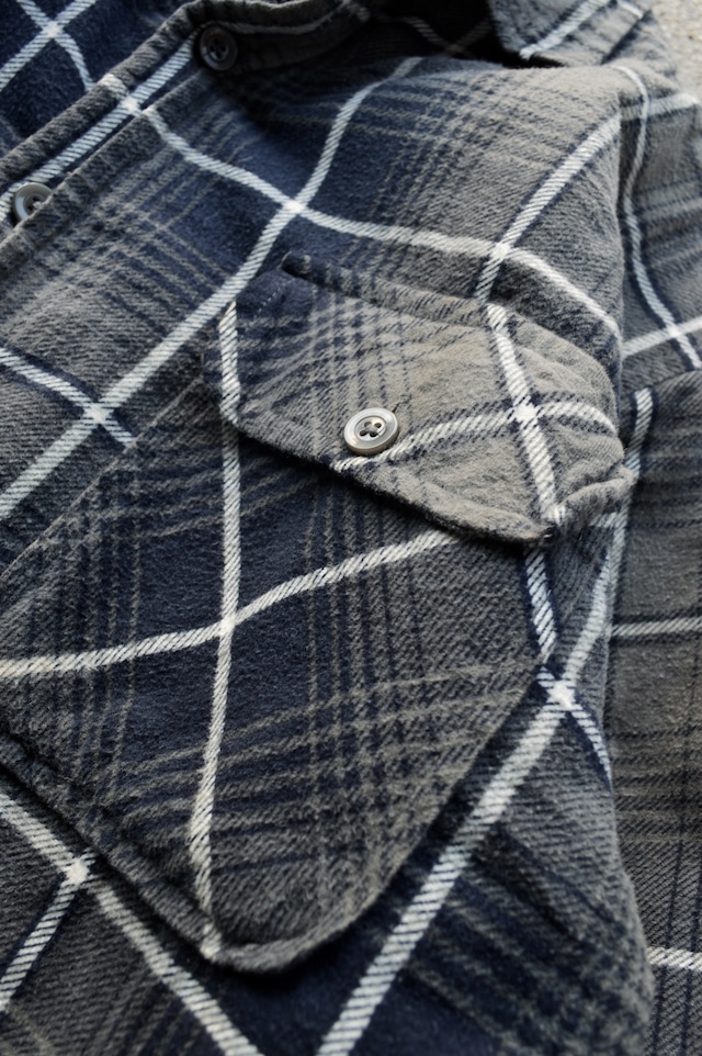 OZARK TRAIL 1980's-90's From USA Print Flannel Check Quilting Shirt Jacket プリントネル キルティングシャツジャケット