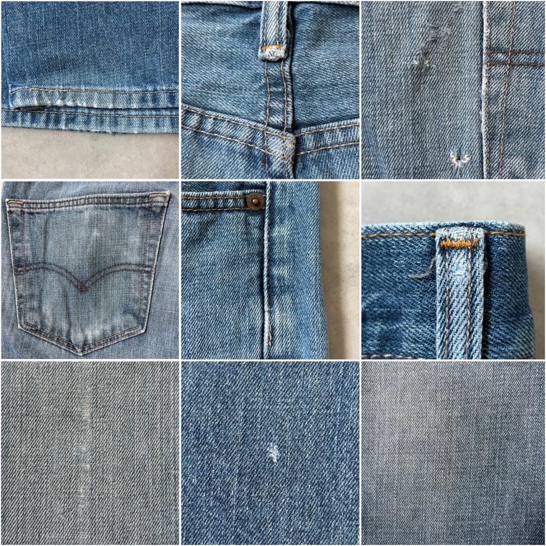 リーバイス527 Levis W34 フレア ブーツ 青 古着 ヒゲ 22213 | fuufu
