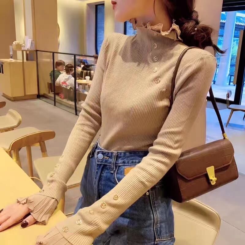 プリーツフリルポイントニット　AJ111-990