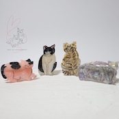 Matsuo Miyuki Cat Hair Clip Pumpkin