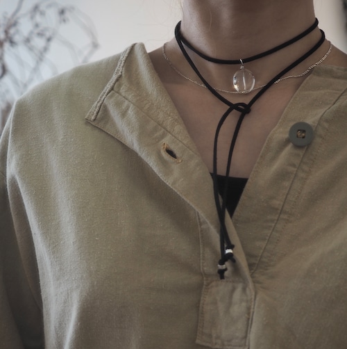 crystal choker necklace /maru