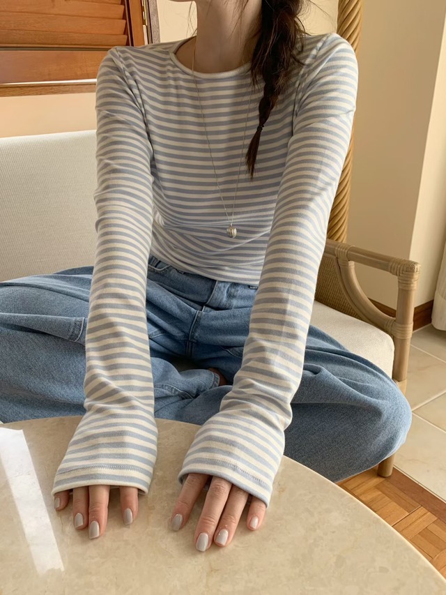 (予約) mellounge / Stretch cutie t-shirt 3color