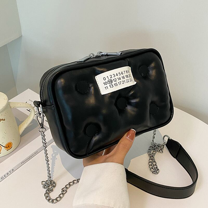 チェーン スクウェア メッセンジャーバッグ 手作りハンドバック47731819970