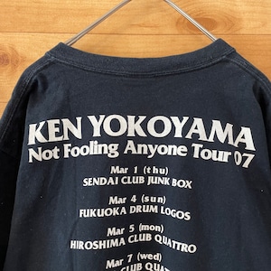 【anvil】バンドTシャツ KEN YOKOYAMA 2007 ツアーTシャツ ロックt 横山健 バックプリント US古着