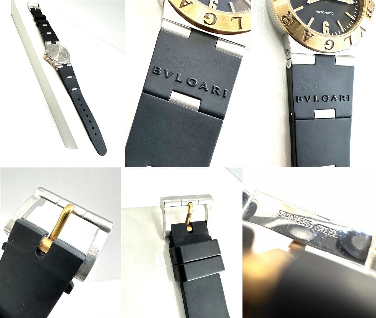 BVLGARI ブルガリ K18 YG ディアゴノ デイト メンズ AT 自動巻き 時計