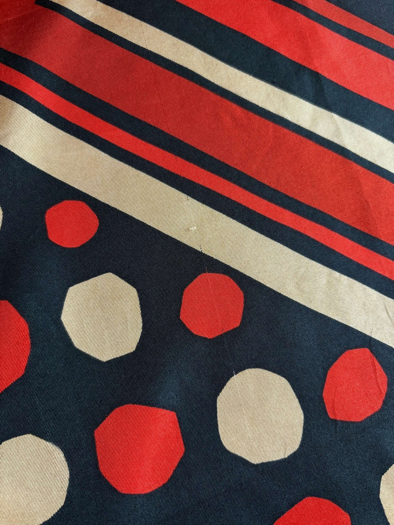 polka dot rétro silk scarf-5151-8