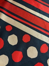 polka dot rétro silk scarf-5151-8