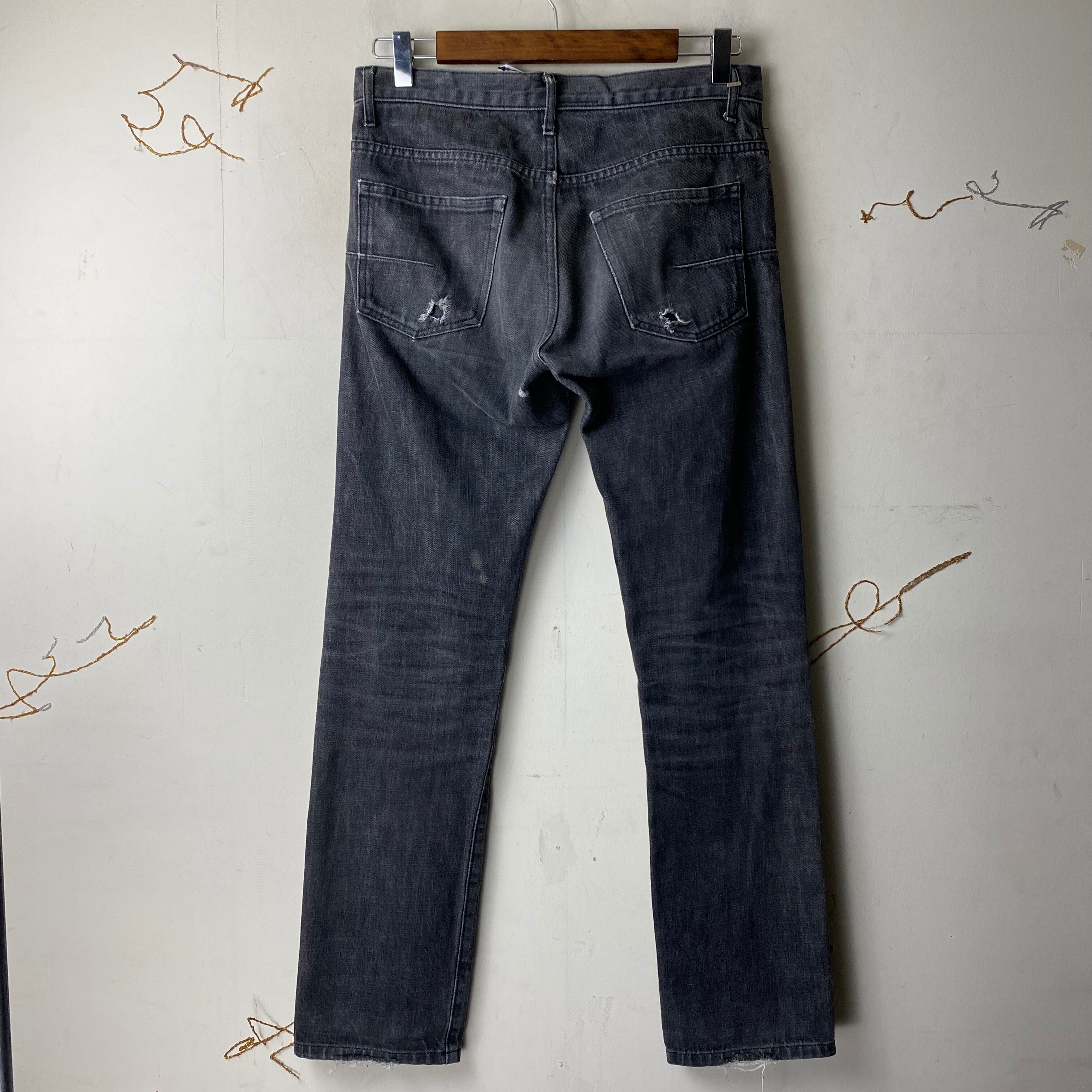 2003AW DIOR HOMME black skinny denim | NOIR ONLINE