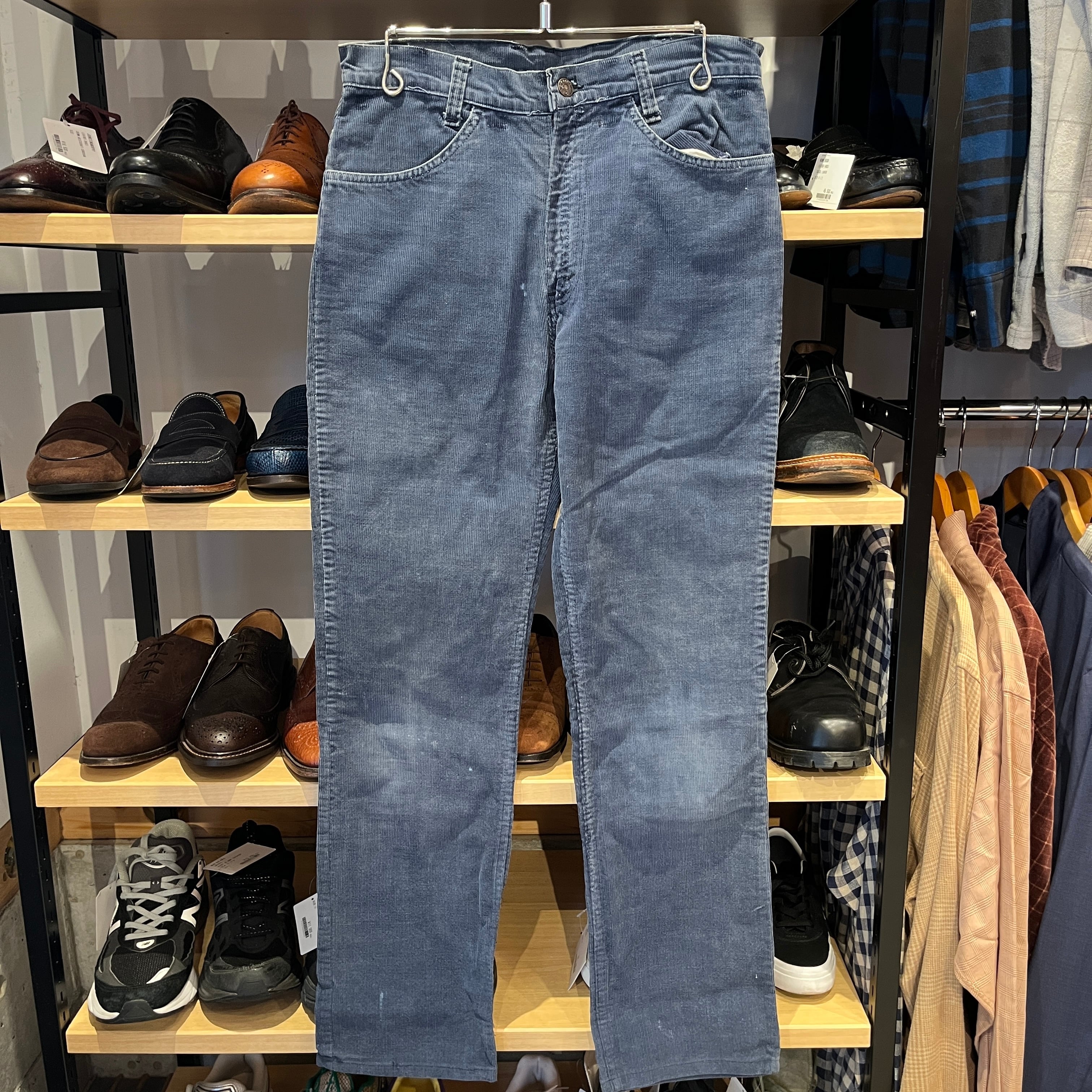 31×29 鬼フェード ナス紺 80s USA製 Levi's 519 コーズ LEVI'S 519 CORDS PANT NAVY 実寸W31 L31 | safarionline