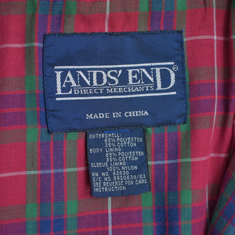 90s LANDS' END ランズエンド G9 ハリントンジャケット タイプ ドッグ