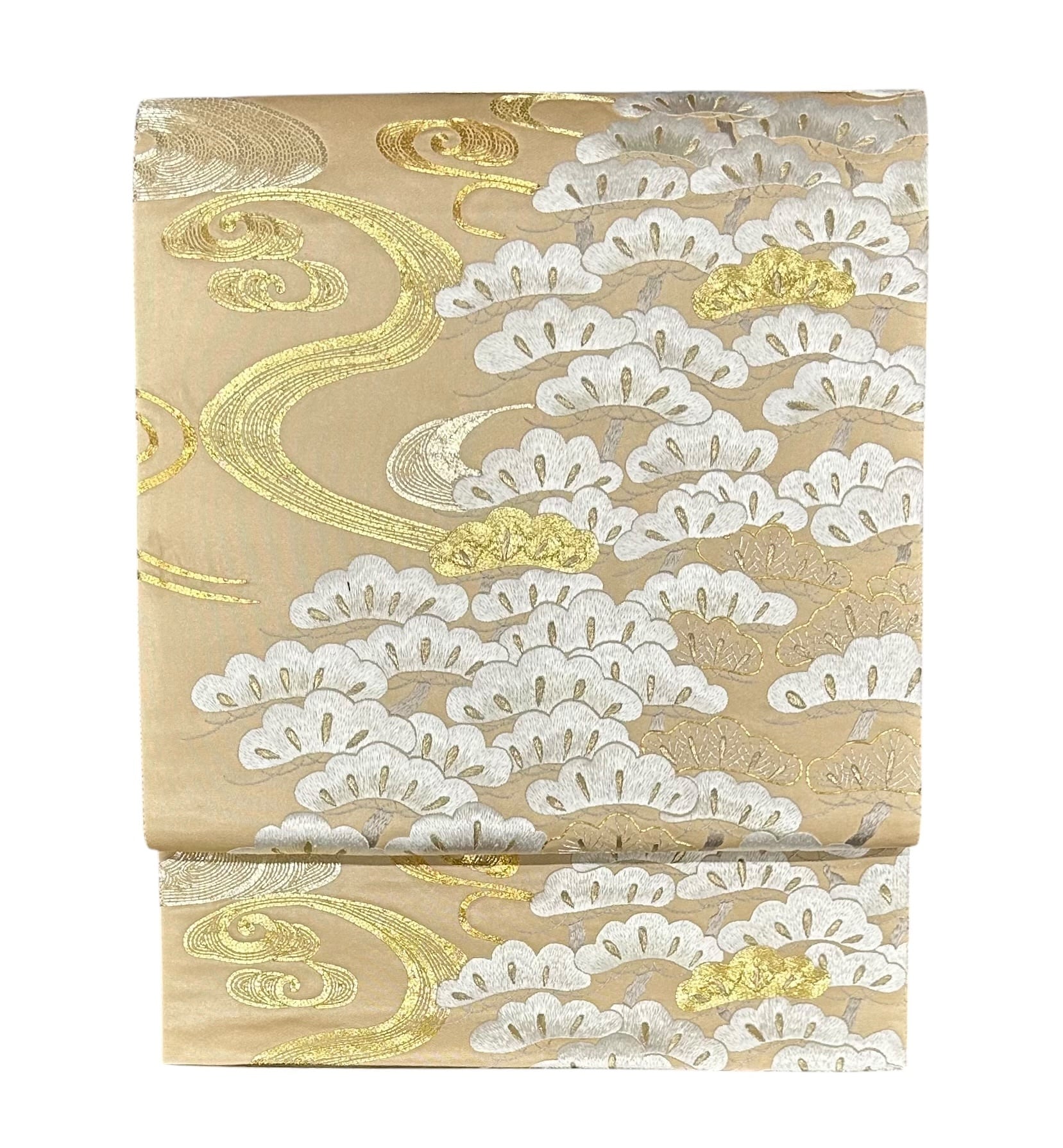 袋帯：メルヘン花瓢箪：美品：つづれ織り：正絹：裏は白地竹柄：両面