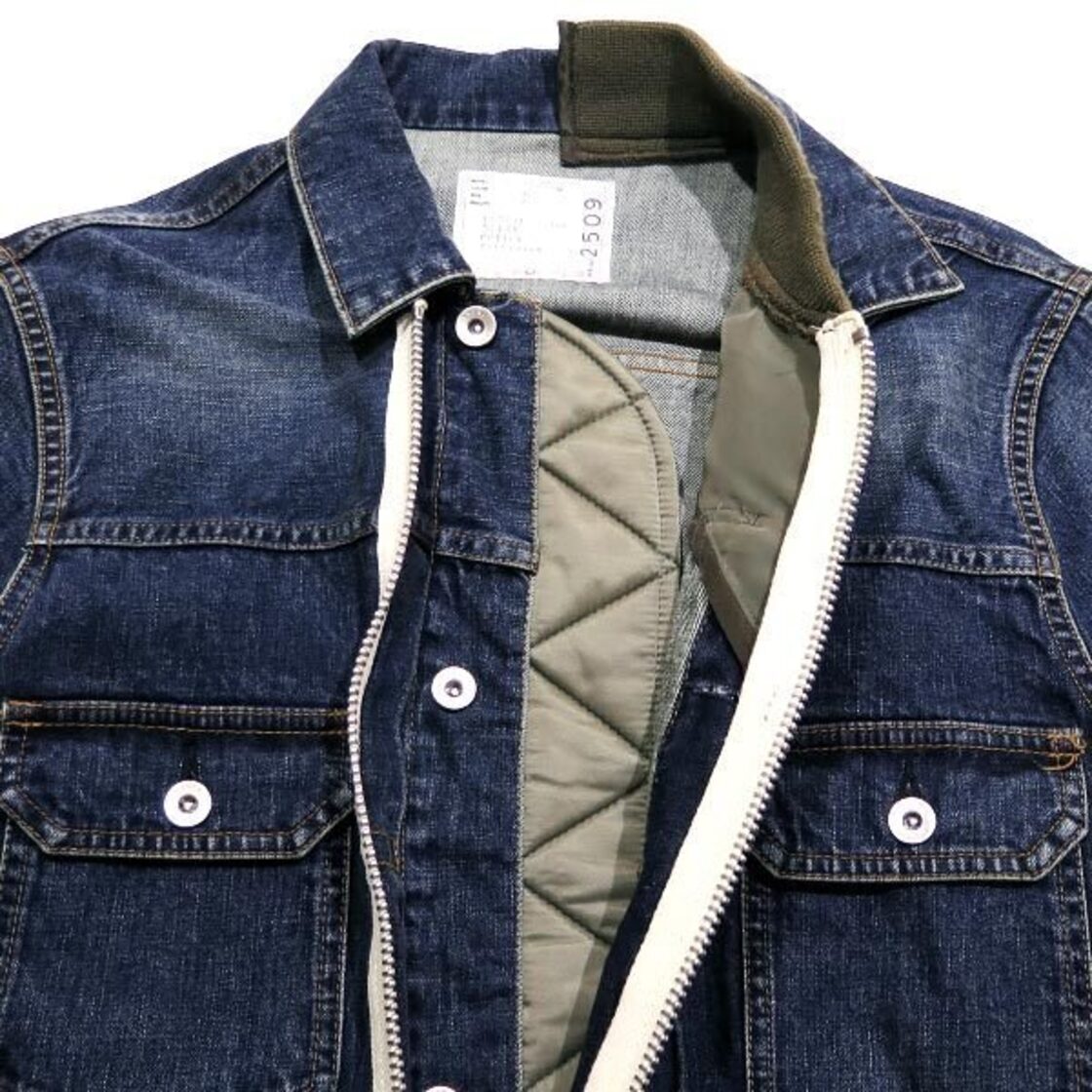 sacai 21SS DENIM BLOUSON 21-02509M サイズ2 サカイ デニム ブルゾン 