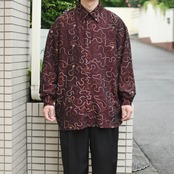 wave chain stitch design shirt