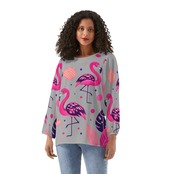 Women's Long-Sleeve Chiffon Blouse 4377