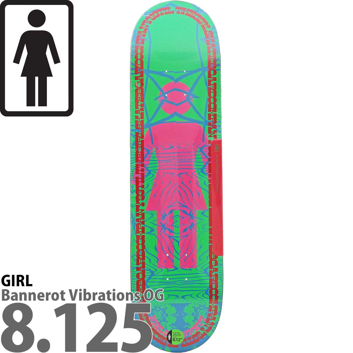 ガール 7.25/7.75インチ スケボー デッキ Girl Skateboards Pro Sean