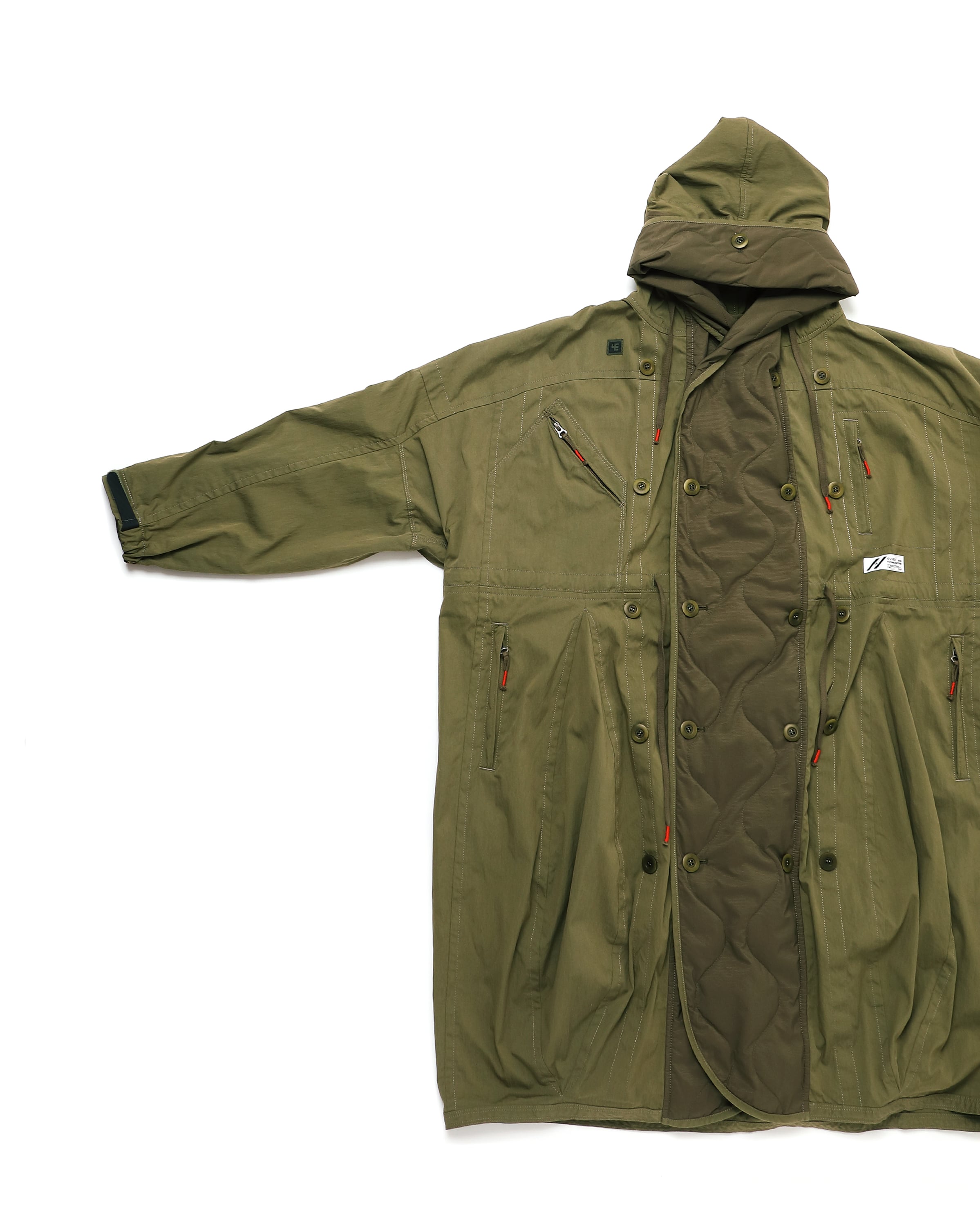 FLIGHT BALLOON WIDE LONG COAT / SIVA | LIM ONLINE STORE