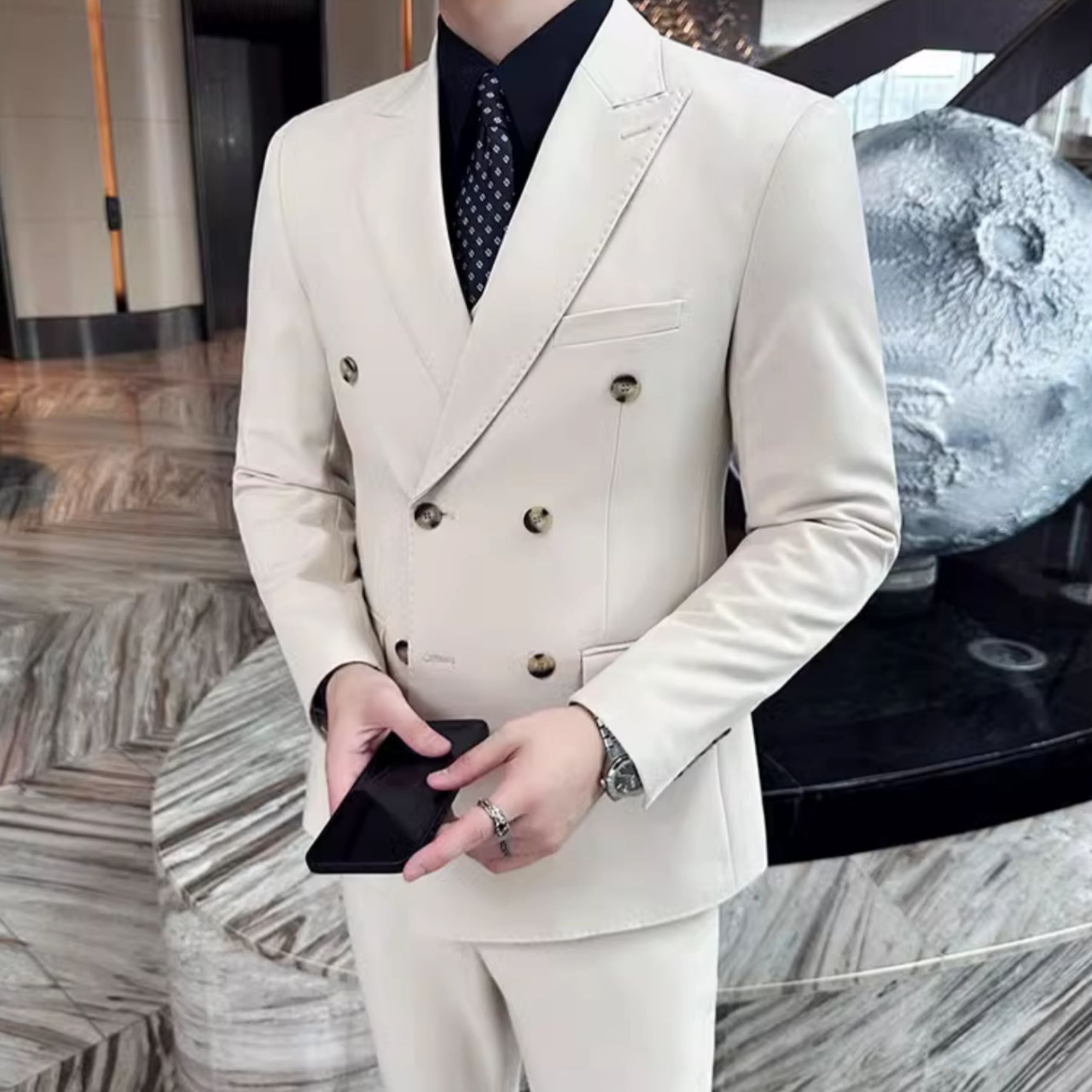 ダブルブレストツーピーススーツ(5color) M0705