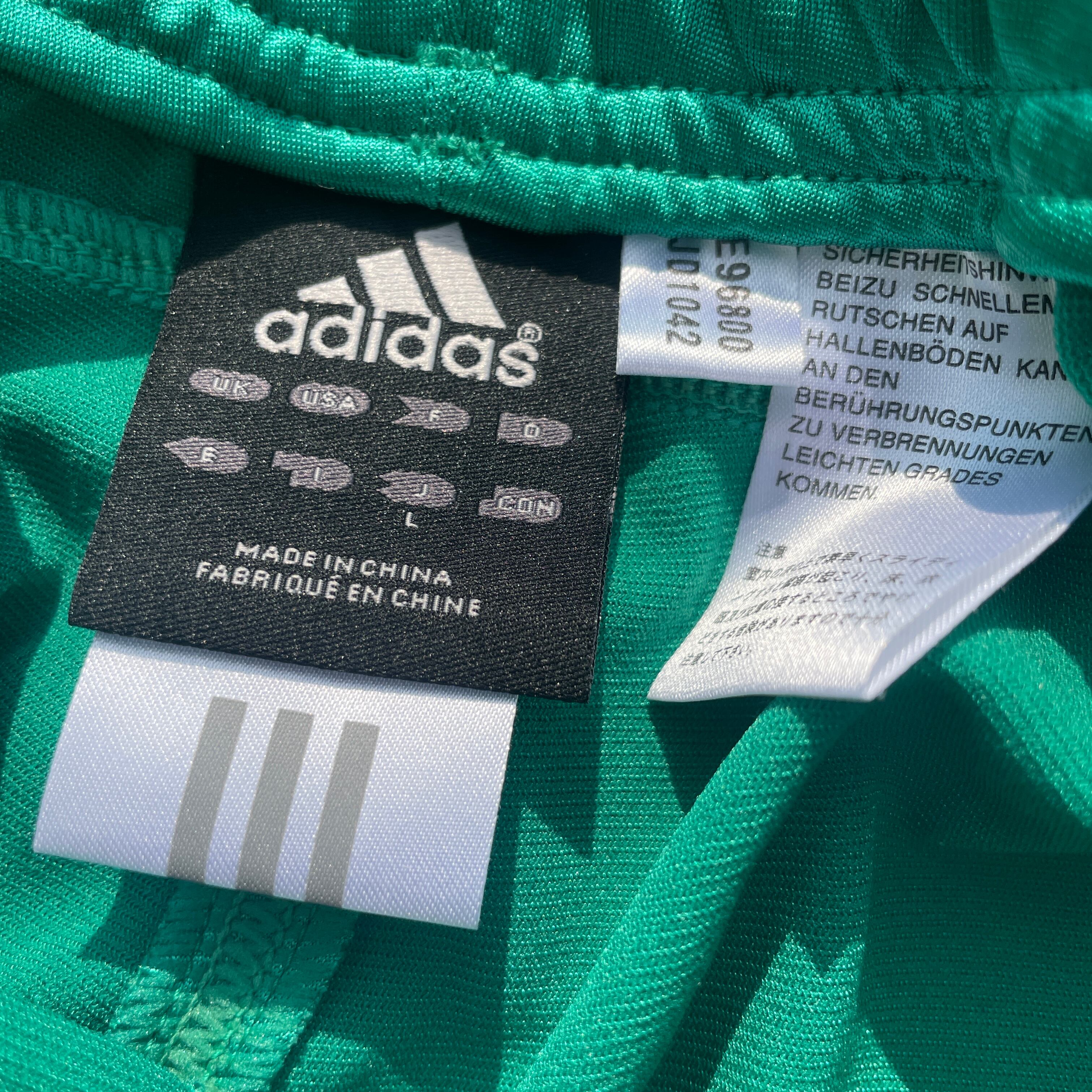 00's adidas アディダス ジャージ/トラックジャケット 光沢 緑 00's adidas アディダス ジャージ/トラックジャケット 光沢 緑
