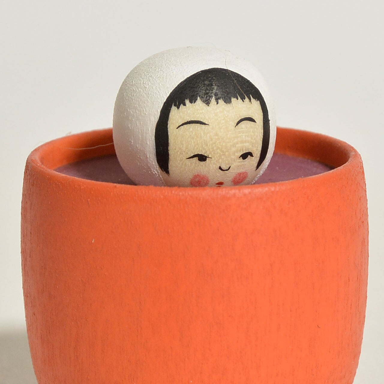 おしるこちゃんこけし 約1.5寸 約4.5cm 鈴木明 工人（作並系）#2336