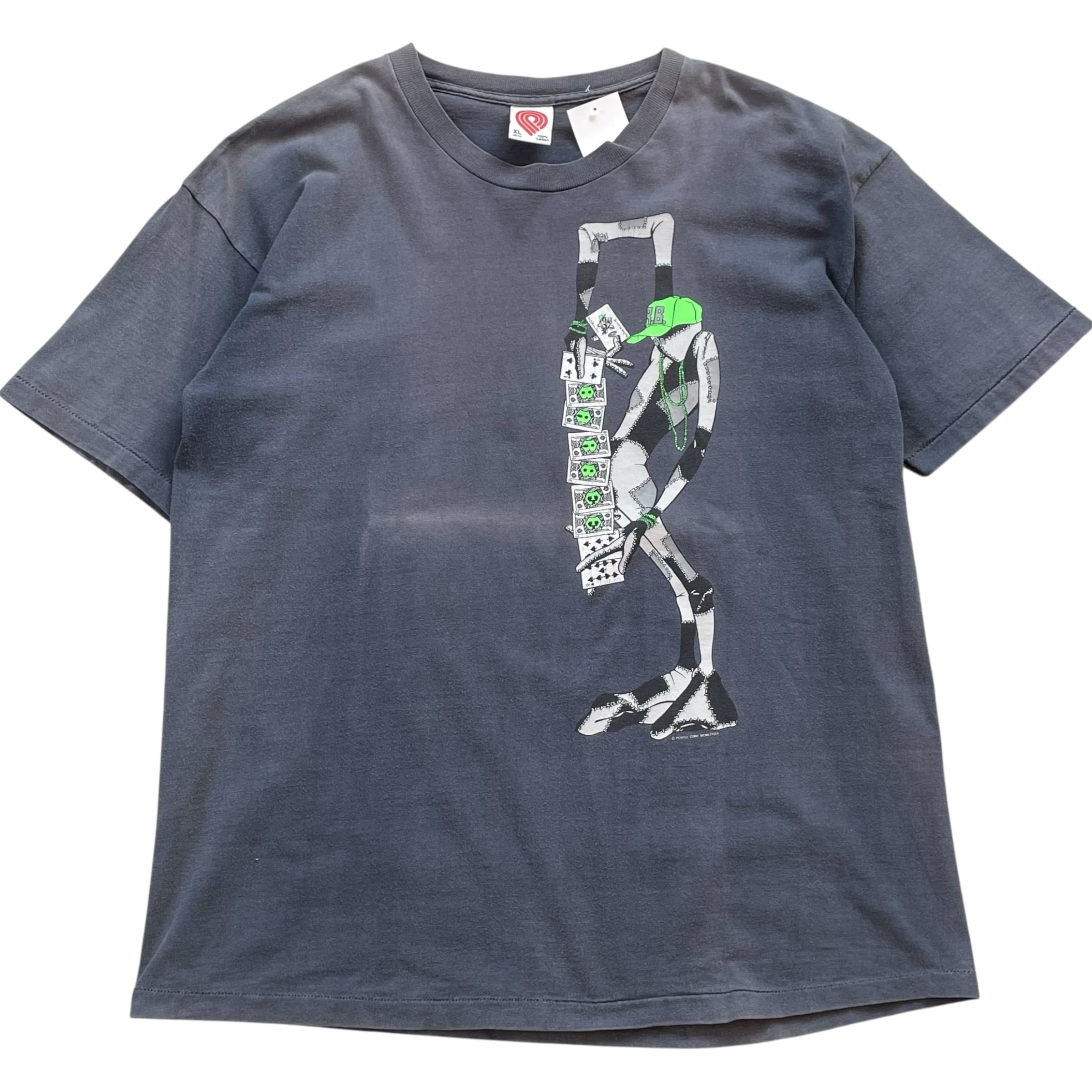 "Beautiful Fade" 1989s POWELL PERALT "RAY BARBIE" T-shirt BLACK