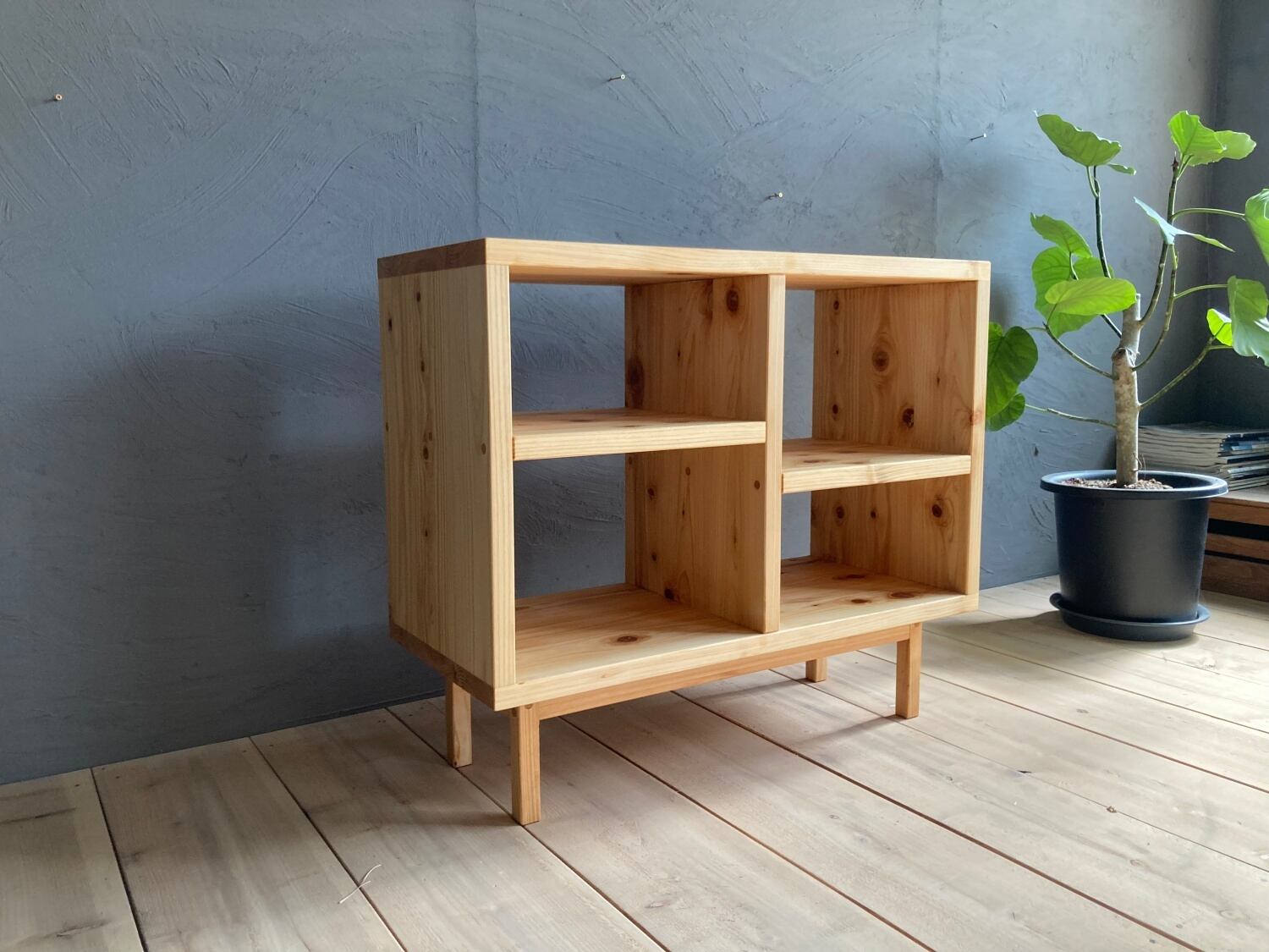 スマートシェルフ【桧無垢材タイプ】 | 鈴木権之助商店