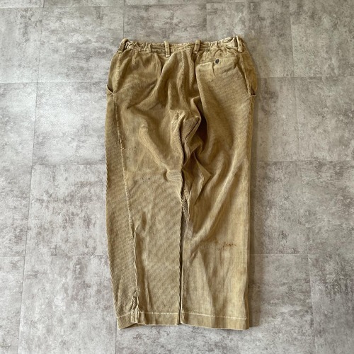 40s Mont St Michel コーデュロイ ブラウン パンツ W35 詳細写真3