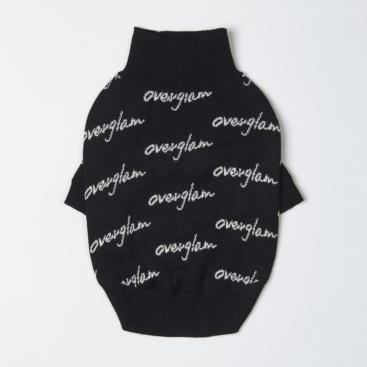 JACQUARD LOGO JUMPER(Black) / OVER GLAM