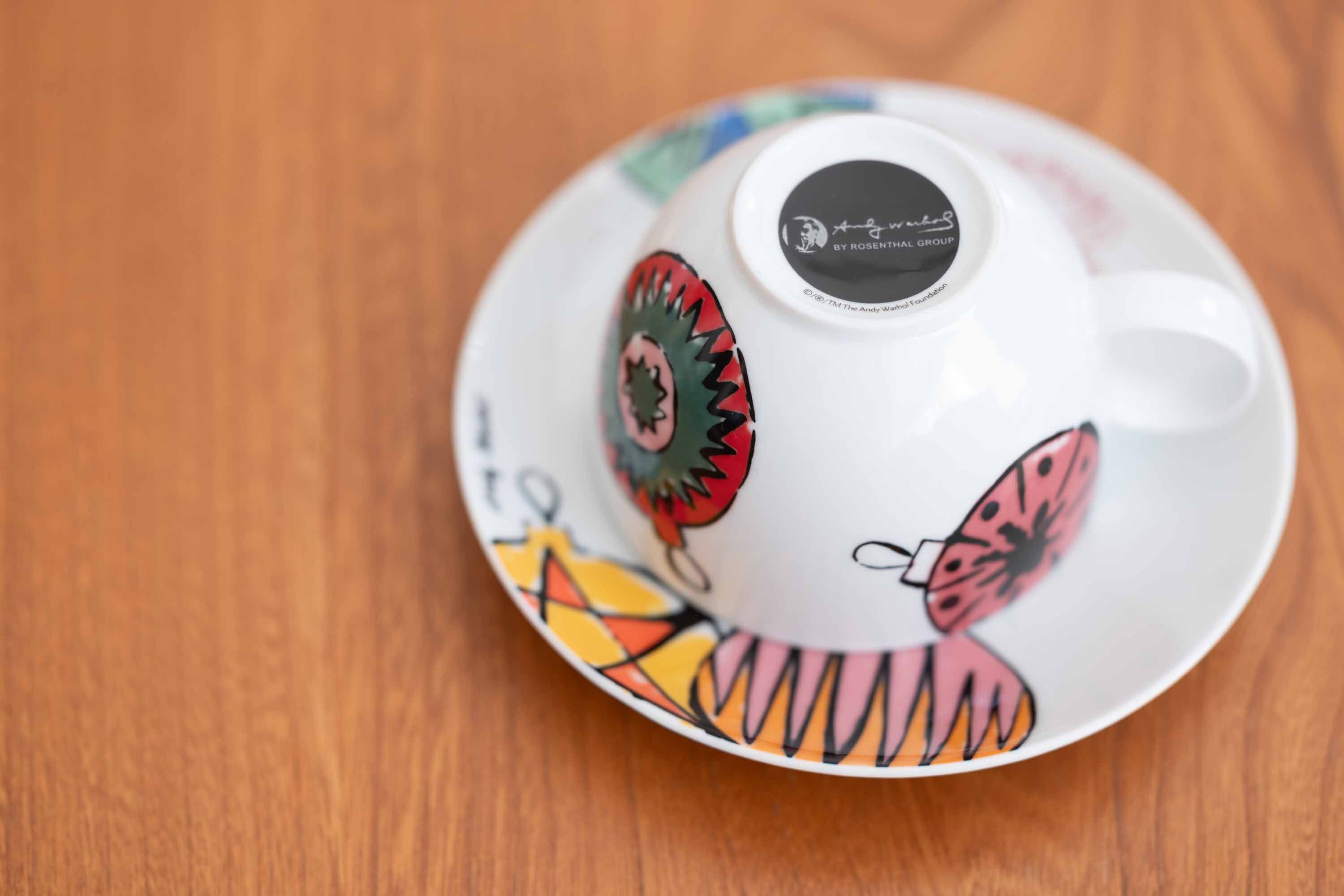 Rosendahl(ローゼンダール)社製 大きめのカップ&ソーサー Andy Warhol