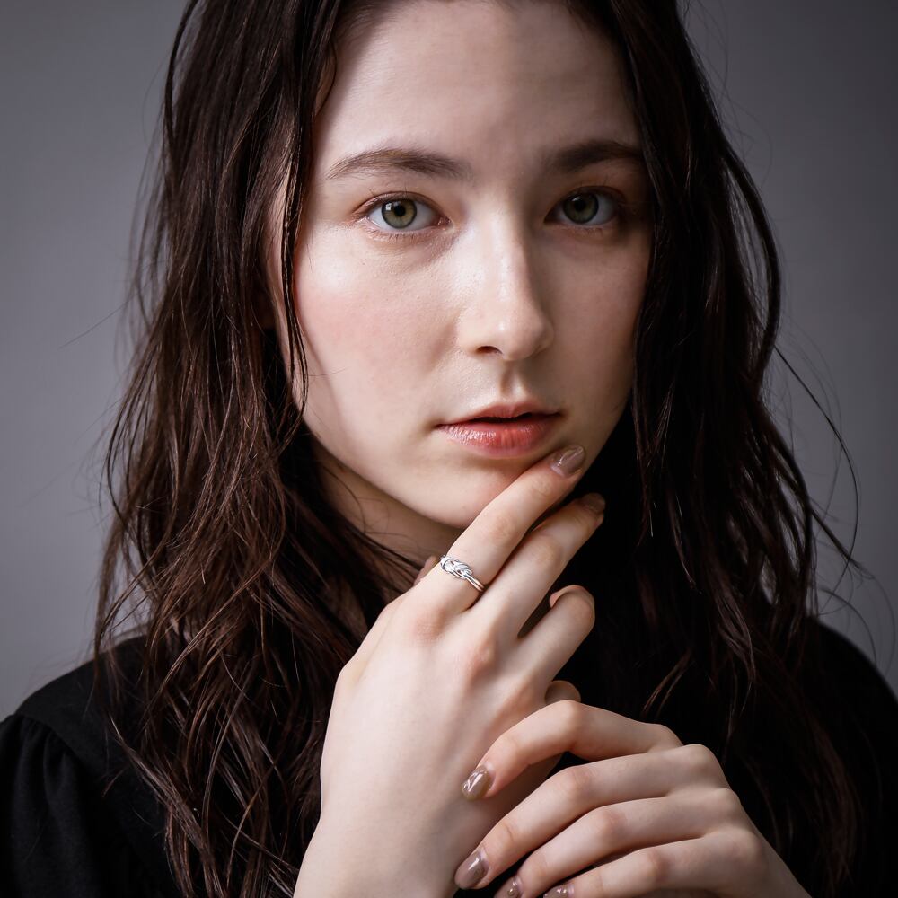 ELR0041 ナローエイトノットシルバーリング Silver jewelry | シルバー