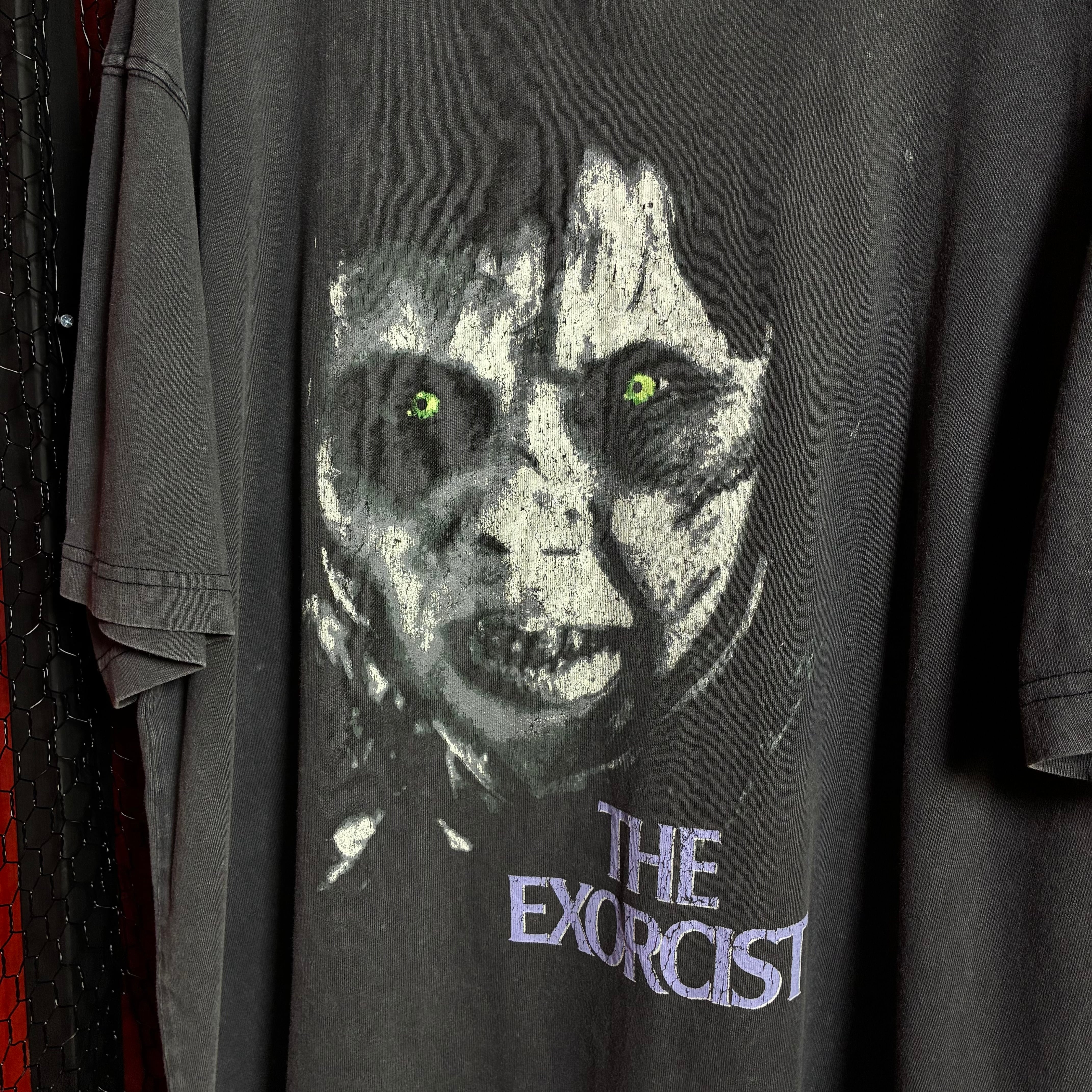THE EXORCIST ホラームービーTシャツ　フェードブラック　エクソシスト THE EXORCIST ホラームービーTシャツ フェードブラック エクソシスト