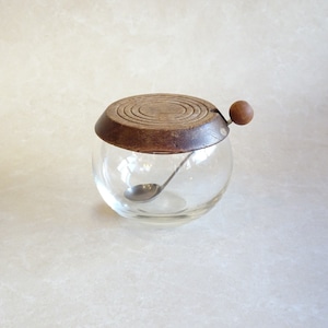 ガラスシュガーポット