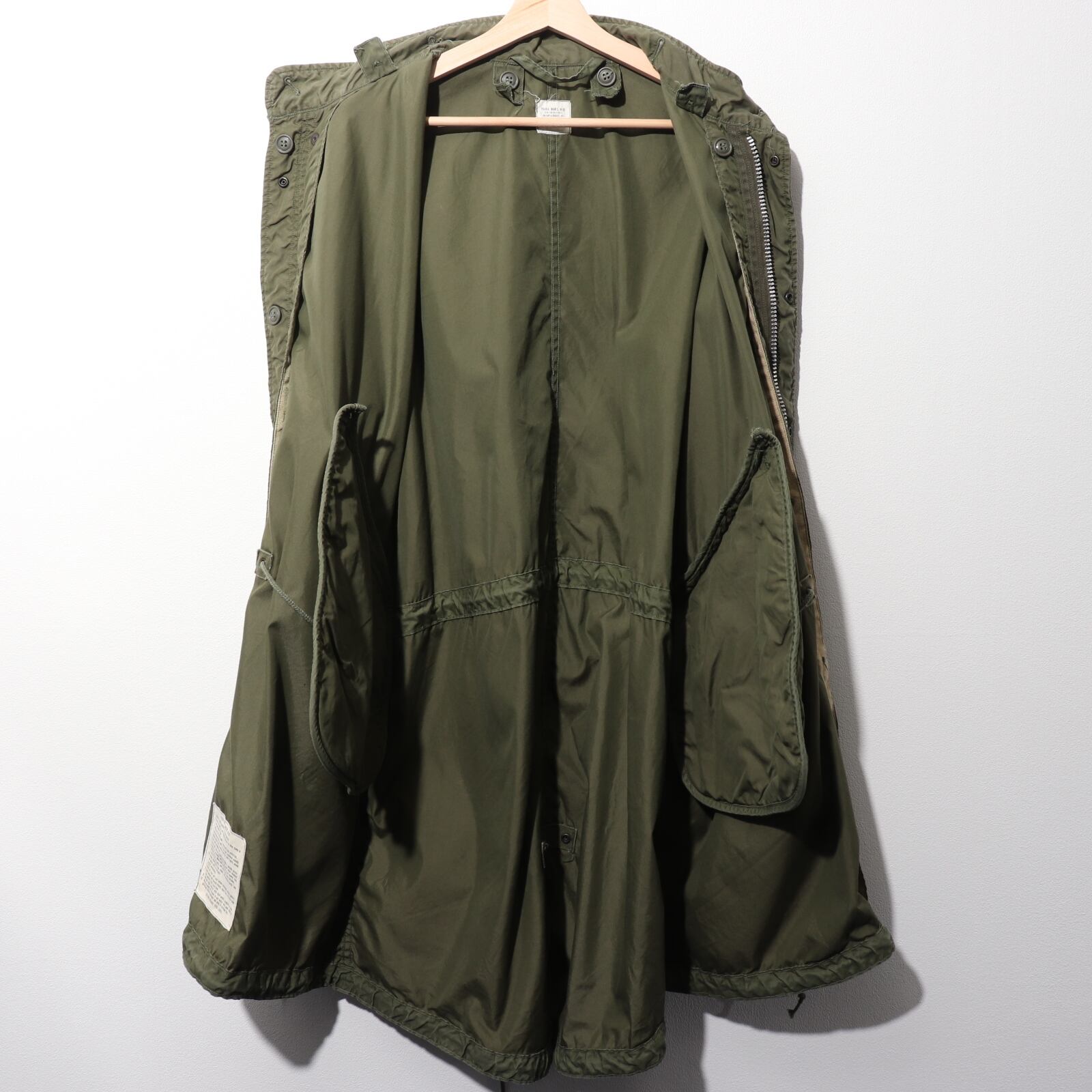 美品 S 68年 アルミジップ 米軍実物 M-65 フィッシュテールパーカー 