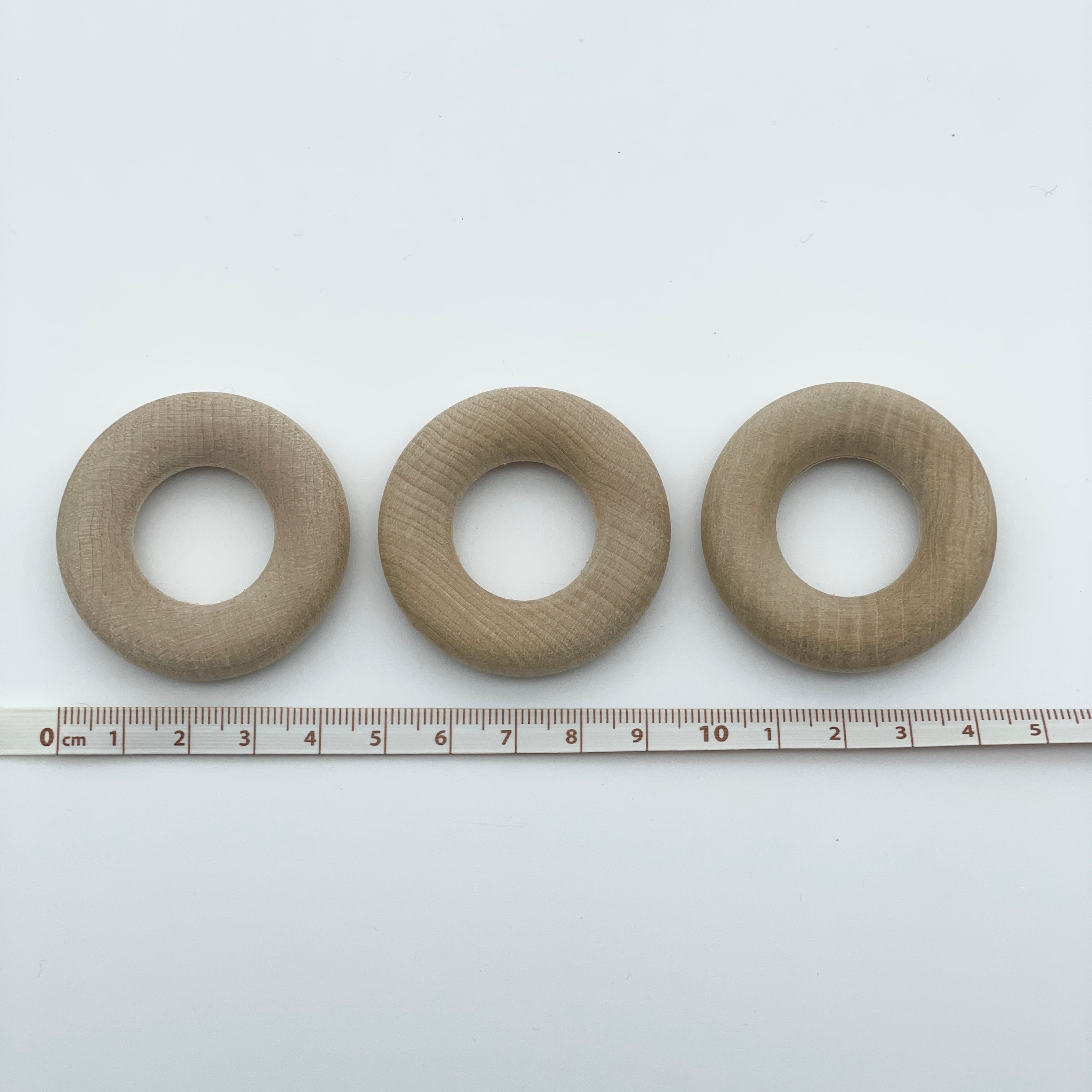 ウッドリング 45mm外径｜ナチュラル・3個入り｜プラントハンガー用