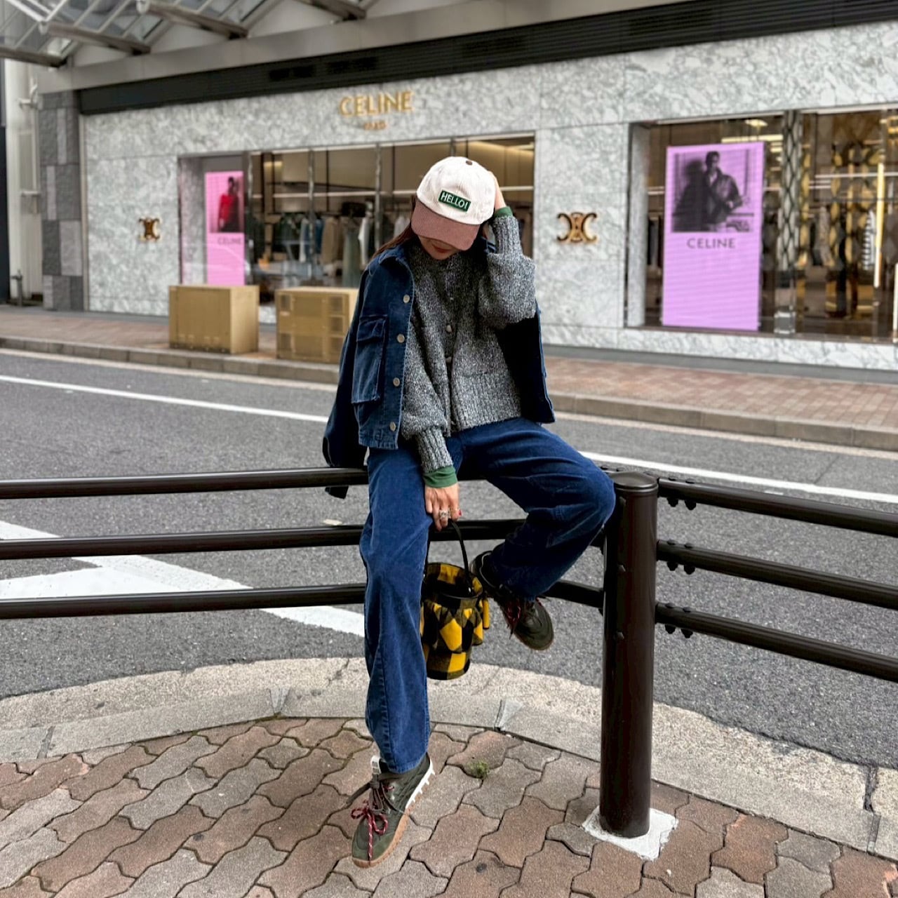 コーデュロイカーヴィーパンツ(ネイビー) | LINKABLE