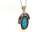 WHEEL WORKS ホイールワークス キングマンターコイズ KingmanTurquoise Oval Pendant オーバル ペンダント インディアンジュエリー アクセサリー